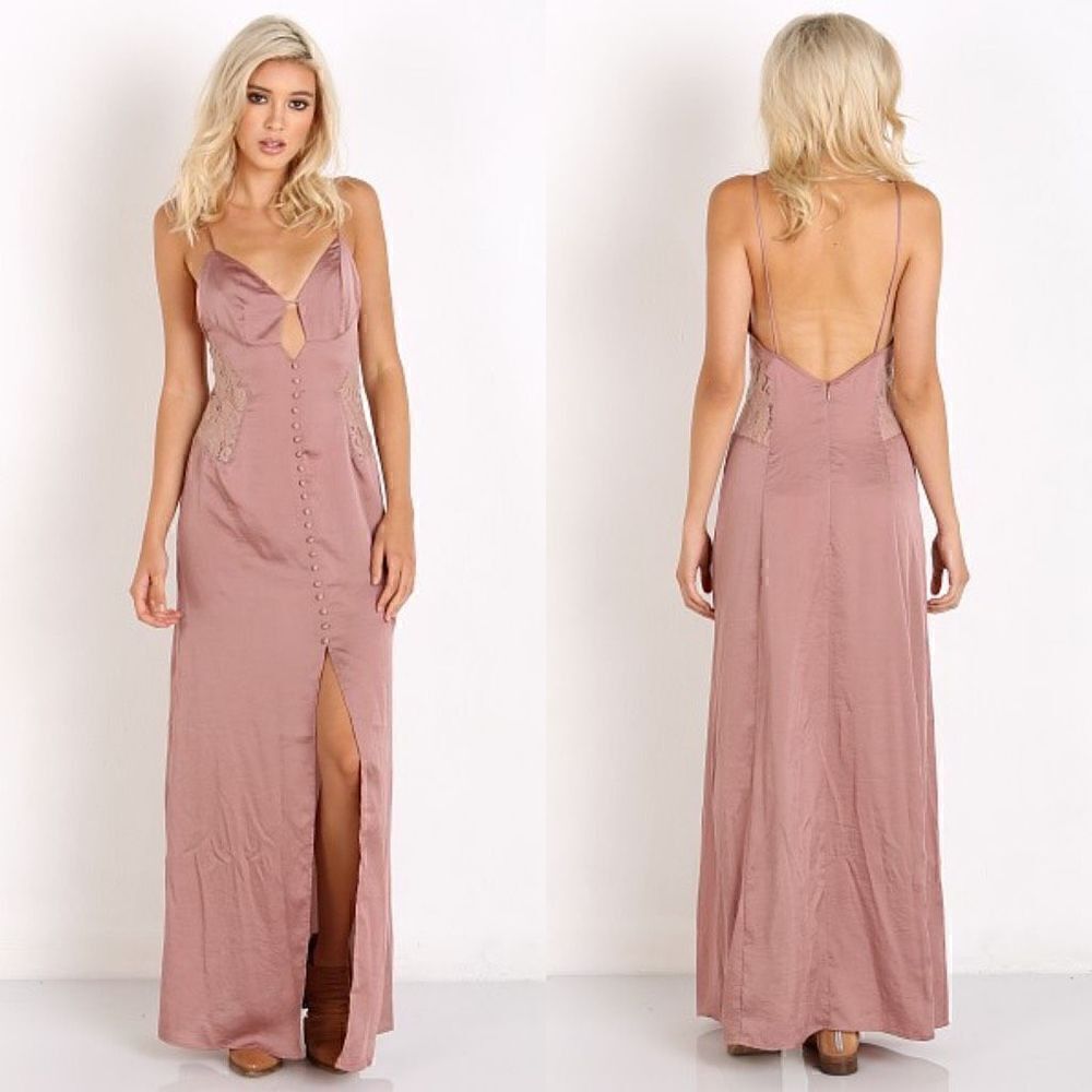 Tularosa
Genevieve Slip Dress Dusty Rose, size M